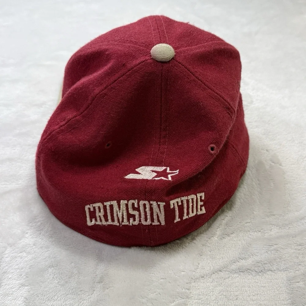 Vintage Alabama Crimson Tide‎ Starter Wool Snapback Hat Cap 7 3/8 USA Green Bill